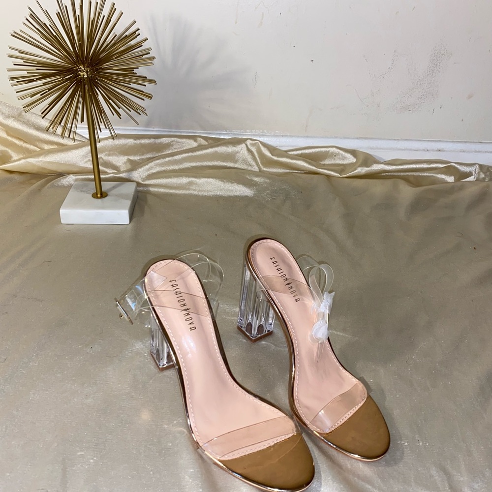 Clear Glass Slipper Heel by Fashion Nova